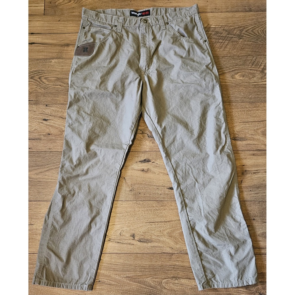 WRANGLER RIGGS WORKWEAR - Men's Dark Khaki Technician Pants - 3W045DK - Sz 38x32